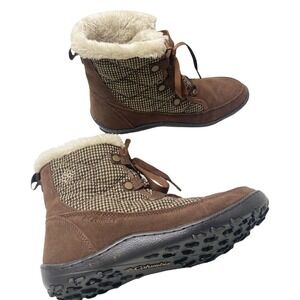 Columbia Omni Grip heat 200Gr Thinsulate Warm Winter Boot Size 7.5 Brown